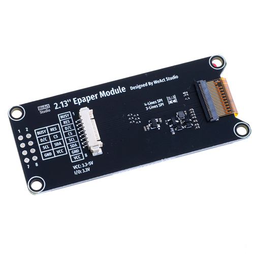 E-ink дисплей 2цвета WeAct Epaper 2.13" 250x122 SPI черный белый