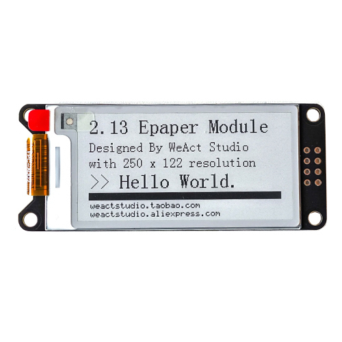 E-ink дисплей 2цвета WeAct Epaper 2.13" 250x122 SPI черный белый