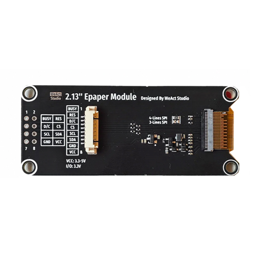 E-ink дисплей 2цвета WeAct Epaper 2.13" 250x122 SPI черный белый