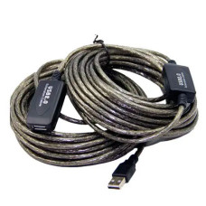 USB 2.0 удлинитель активный репитер, кабель AM - AF, 15м