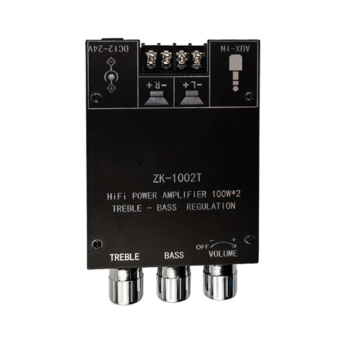 Аудио усилитель мощности звука HiFi 2x100Вт Bluetooth 5.0 TD5182A, ZK-1002T