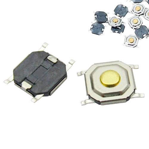 Кнопка тактовая, микрик 100шт, SMD 4 контакта, 4x4x1.5мм 5x5x1.5мм