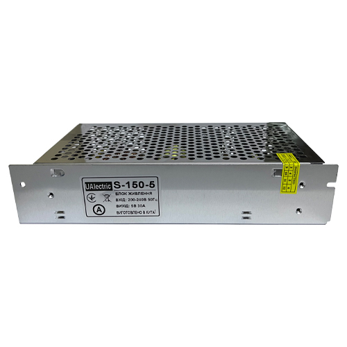 Блок питания перфорированный 5В 30А 150Вт, 2кан для LED-лент CCTV, UAlectric