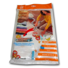 Вакуумный пакет мешок для хранения одежды вещей 70x100см