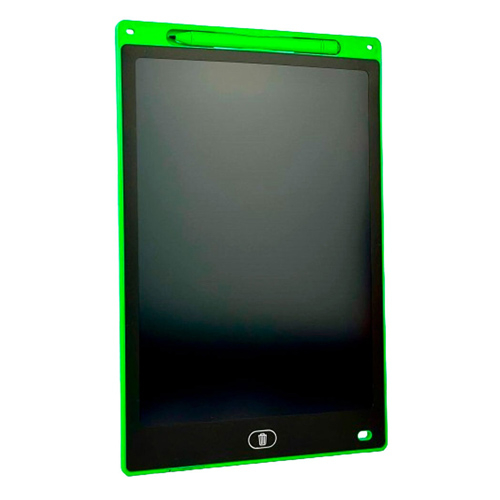 Планшет для рисования и заметок 12" LCD синий, стираемый