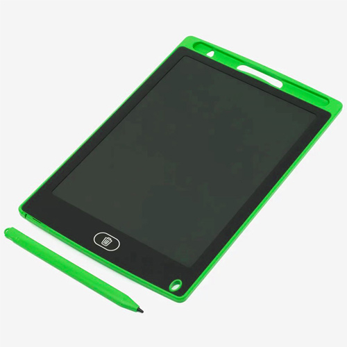 Планшет для рисования и заметок 12" LCD синий, стираемый