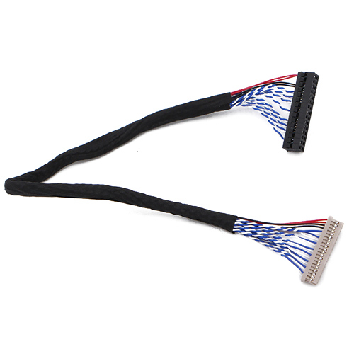 Кабель шлейф LVDS DF-14 20pin 2канала 6бит для ЖК матриц 12-15
