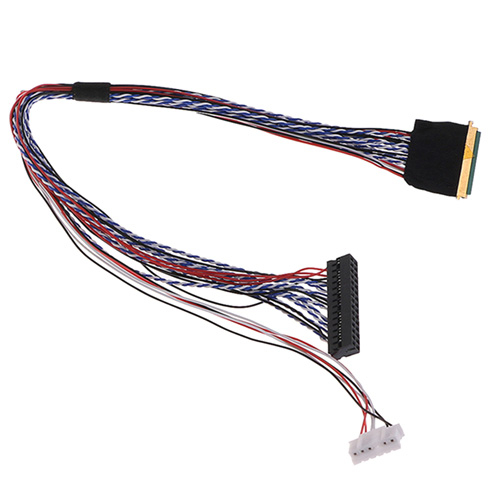 Кабель шлейф LVDS I-PEX 40pin 2канала 6бит для ЖК матриц 15.6-19