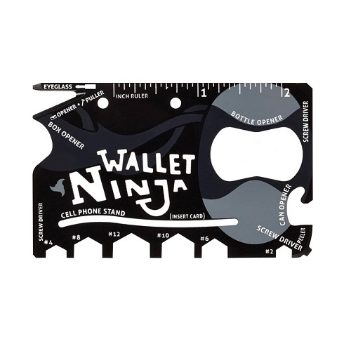 Карманный инструмент выживания, мультитул кредитка 18в1, Wallet Ninja