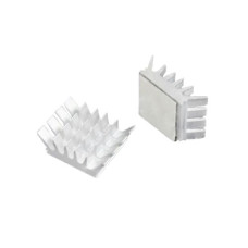 Радиатор алюминиевый 10шт, мини 14x13x6мм, клейкий