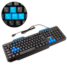 Клавиатура проводная USB мультимедийная, игровая, Jedel KB-518, черная