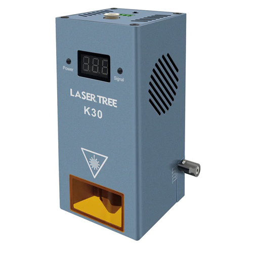 Мощный лазер с подачей воздуха для резки гравировки 30Вт 450нм Laser Tree K30