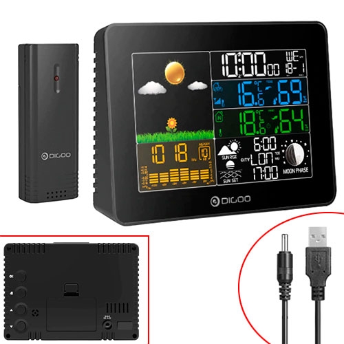 Метеостанция USB + беспроводная с выносным датчиком Digoo DG-TH8868
