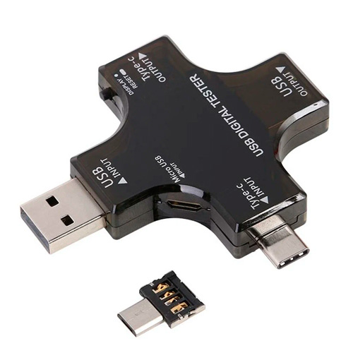 USB тестер тока напряжения емкости, с Bluetooth, Type-C MicroUSB, Atorch J-7C