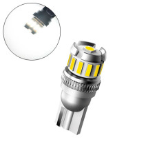 LED T10 W5W лампа в автомобиль, 12+1 SMD 4014 3030, с обманкой, белый