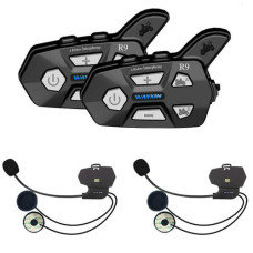Мотогарнитура Bluetooth на шлем, ПАРА, интерком Wayxin WX-R9