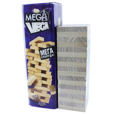 Настольная игра Дженга Башня Jenga Mega Vega Джанга G-MV-01U, 54 бруска