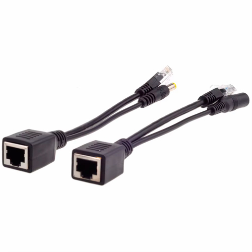 Сплиттер PoE для CCTV камер, 2шт, Ethernet 5.5x2.1мм