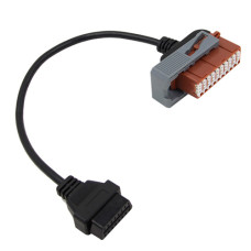 Переходник с OBD2 16pin мама на Peugeot Citroen 30pin папа