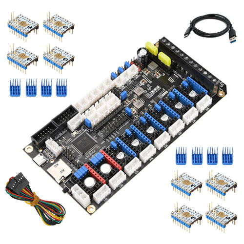 Плата управления Fysetc Spider v2.2 + 8x TMC2209, 32бит для 3D-принтера