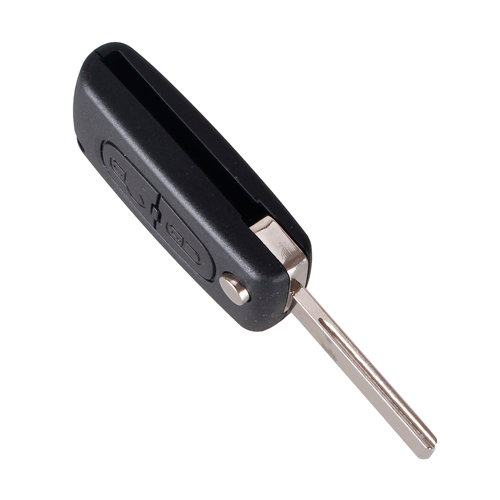 Выкидной ключ, корпус под чип, 2кн DKT0269, Peugeot, ниша CE0536, HU83