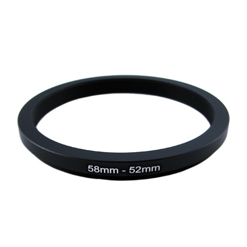 Понижающее степ кольцо 58-52мм для Canon, Nikon