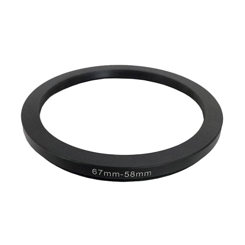 Понижающее степ кольцо 67-58мм для Canon, Nikon