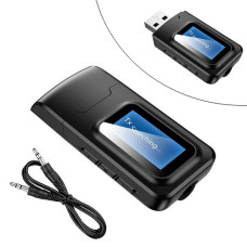 Bluetooth 5.0 аудио приемник передатчик звука с 1.2ЖК, VIKEFON BT-2в1