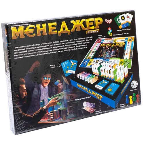Настольная игра Менеджер Premium УКР, Danko Toys G-ManP-01-01U