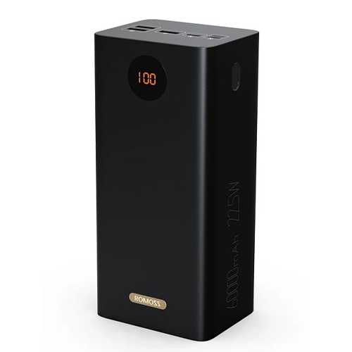 Power Bank повербанк УМБ 60000мАч QC3.0 ЖК 22.5Вт, Romoss PEA60