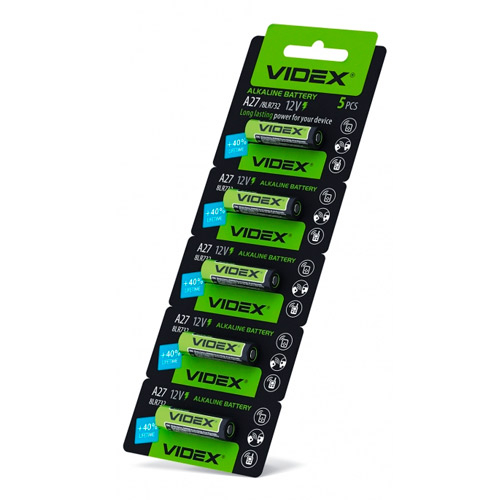 5x Батарейка 12V 27A MN27 8LR732, VIDEX A27 12В батарея