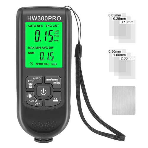 Толщиномер, тестер покрытий, слоя краски 0-2.0мм HW300Pro