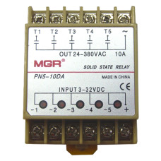 5-канальное твердотельное реле SSR PN5-10DA 10А DC-AC