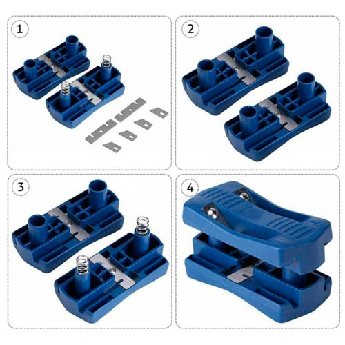 Обрезчик кромки продольный ручной, деревообрабатывающий триммер, 2 лезвия