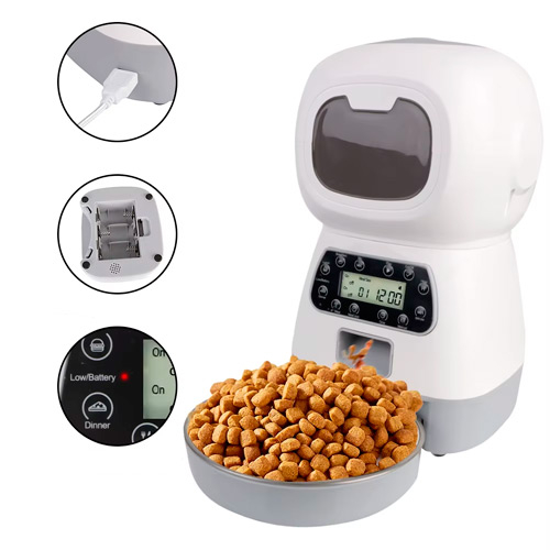 Кормушка автоматическая для домашних животных 3.5л умная, Elf Pet Feeder