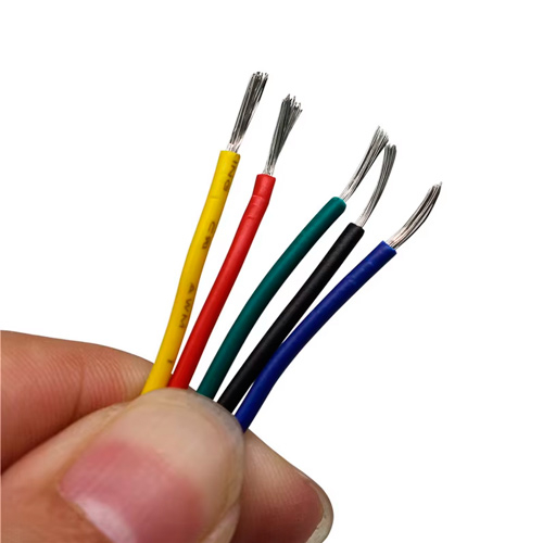 Набор проводов в силиконовой оплетке 1жила 24AWG 5цветов по 10м луженая медь