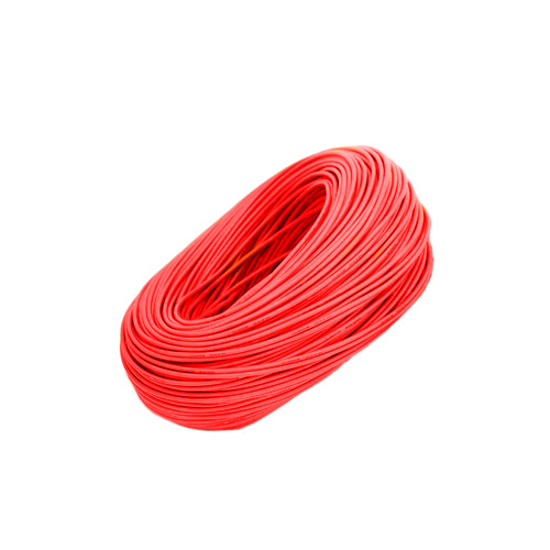 Провод медный 12AWG 600В 4.5мм 100м, в силиконовой изоляции, красный