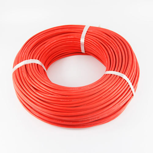 Провод медный 12AWG 600В 4.5мм 100м, в силиконовой изоляции, красный