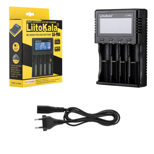 Умное зарядное устройство Liitokala Lii-PD4 Li-ion 18650 Ni-MH LED, 4 канала
