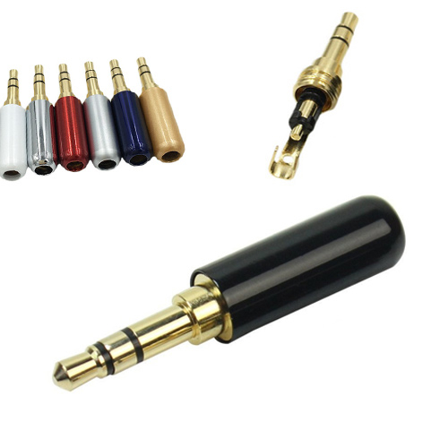 Штекер 3.5мм TRS mini-jack джек стерео 3pin металлический корпус