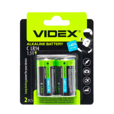 Батарейка LR14/C Videx щелочная 1.5В