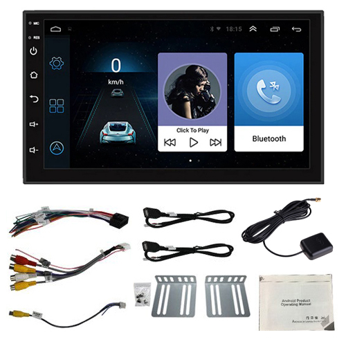 Автомагнитола 7" 2/32ГБ Android 11 Wi-Fi GPS 2xUSB 2 DIN 4x60Вт, 7011A
