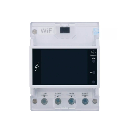Wi-Fi счетчик электроэнергии однофазный 220В 100А DIN, защиты, Atorch AT4PW