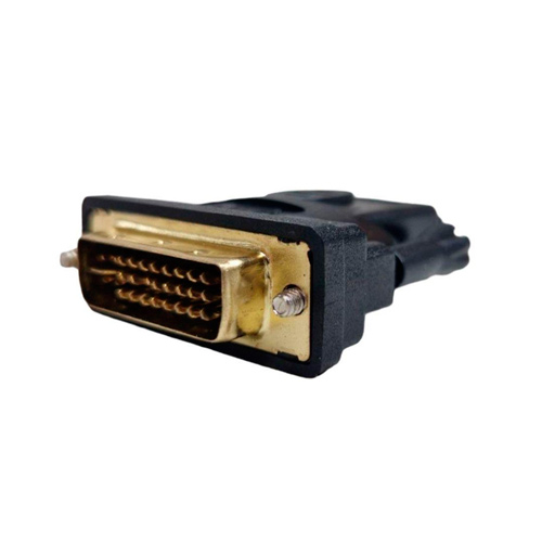 Адаптер DVI-I (24+5) - HDMI, папа-мама, переходник, позолоченный