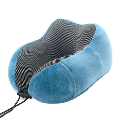 Дорожный набор для сна 3в1, подушка подголовник Memory foam, маска, беруши