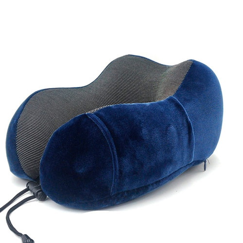 Дорожный набор для сна 3в1, подушка подголовник Memory foam, маска, беруши