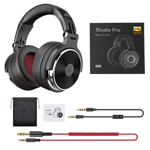 Наушники проводные OneOdio Studio Pro 50, складные, микрофон, черные