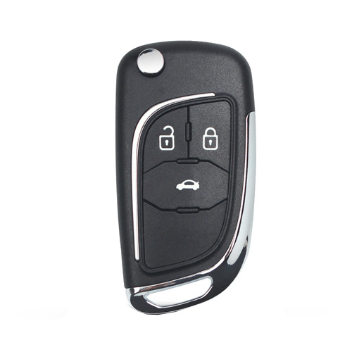Выкидной ключ, корпус под чип, 3кн DKT0269, Opel Corsa E, HU100, NEW