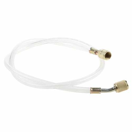 Заправочный шланг для фреона R410 R22, 0.9м, 1/4-1/4, прозрачный