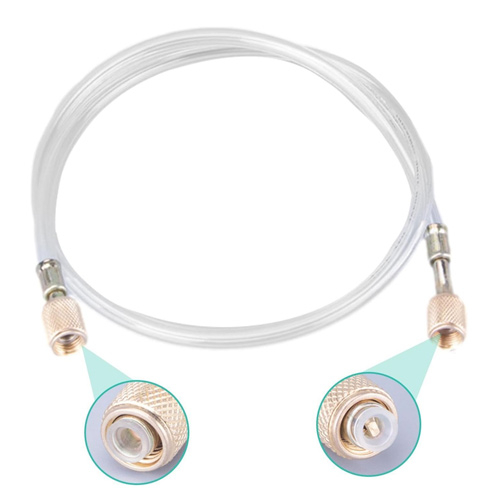 Заправочный шланг для фреона R410 R22, 0.9м, 1/4-1/4, прозрачный